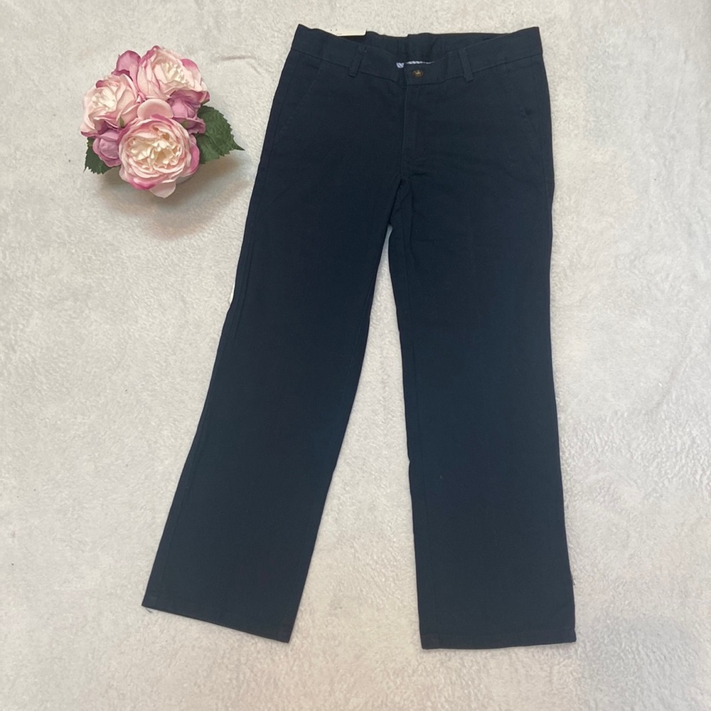 NWT IZOD Size 10 Husky Navy Adjustable Waist Pants